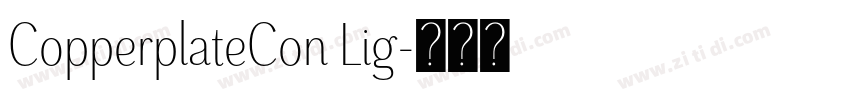 CopperplateCon Lig字体转换